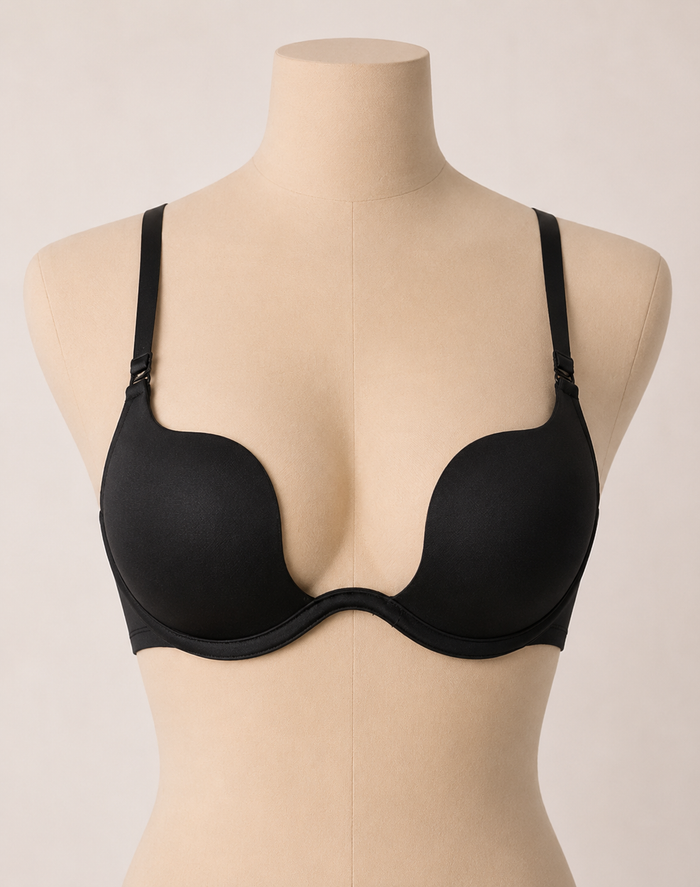 Black Plunge Bra