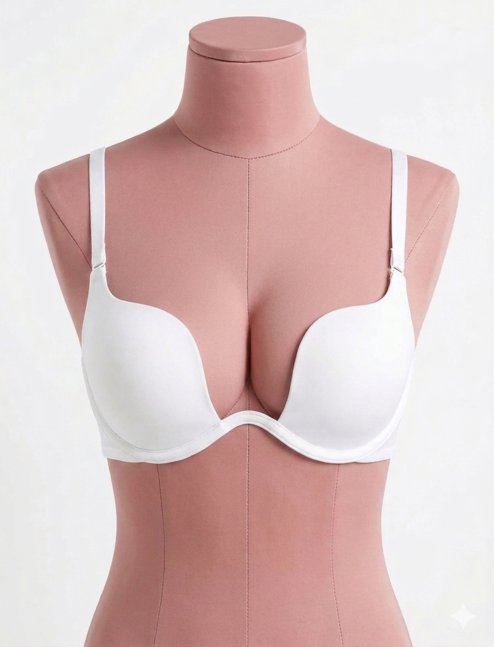 White Plunge Bra