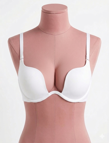 White Plunge Bra