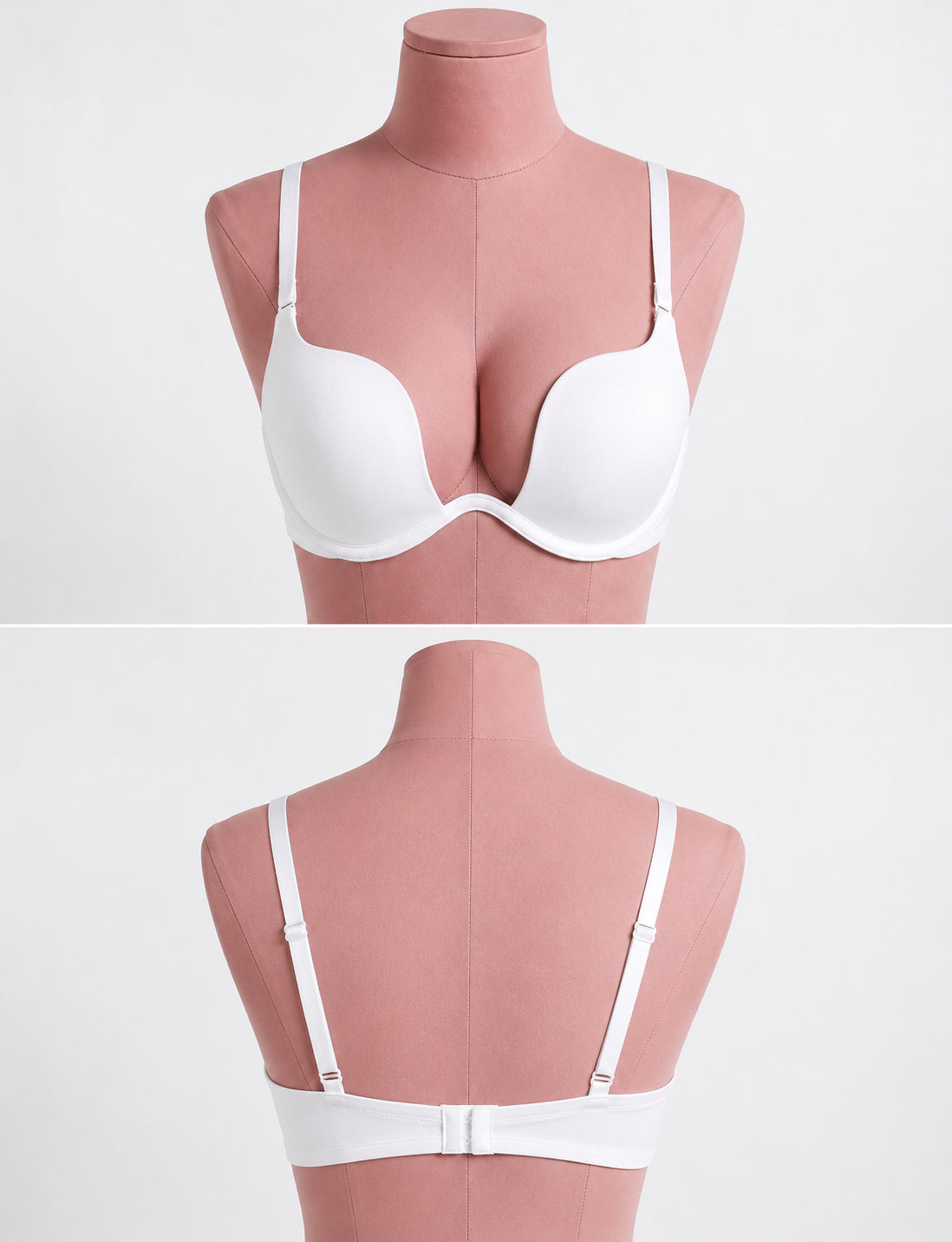White Plunge Bra
