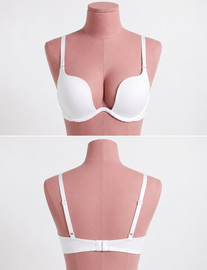 White Plunge Bra